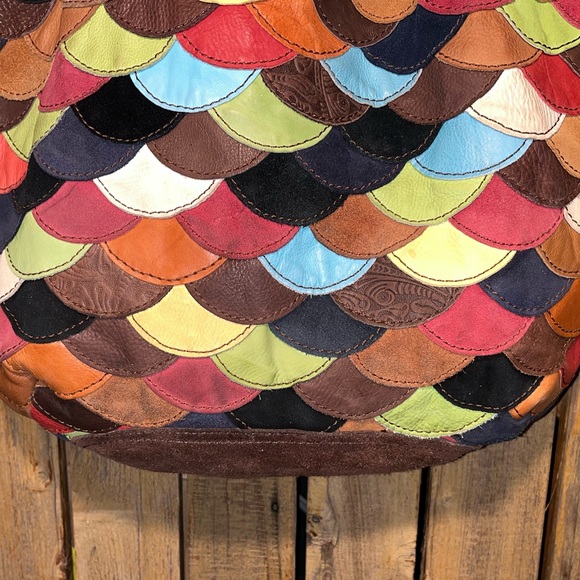 Lucky Brand Multi Color Leather Tote - Picture 6 of 9